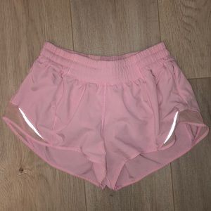 Lulu Lemon light pink running shorts